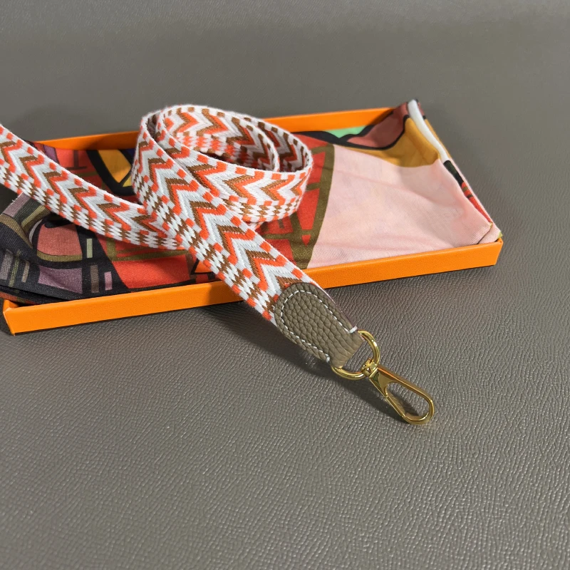 Регулируемый холщовый ремешок шириной 2 5 см с ручной строчкой из того кожи для