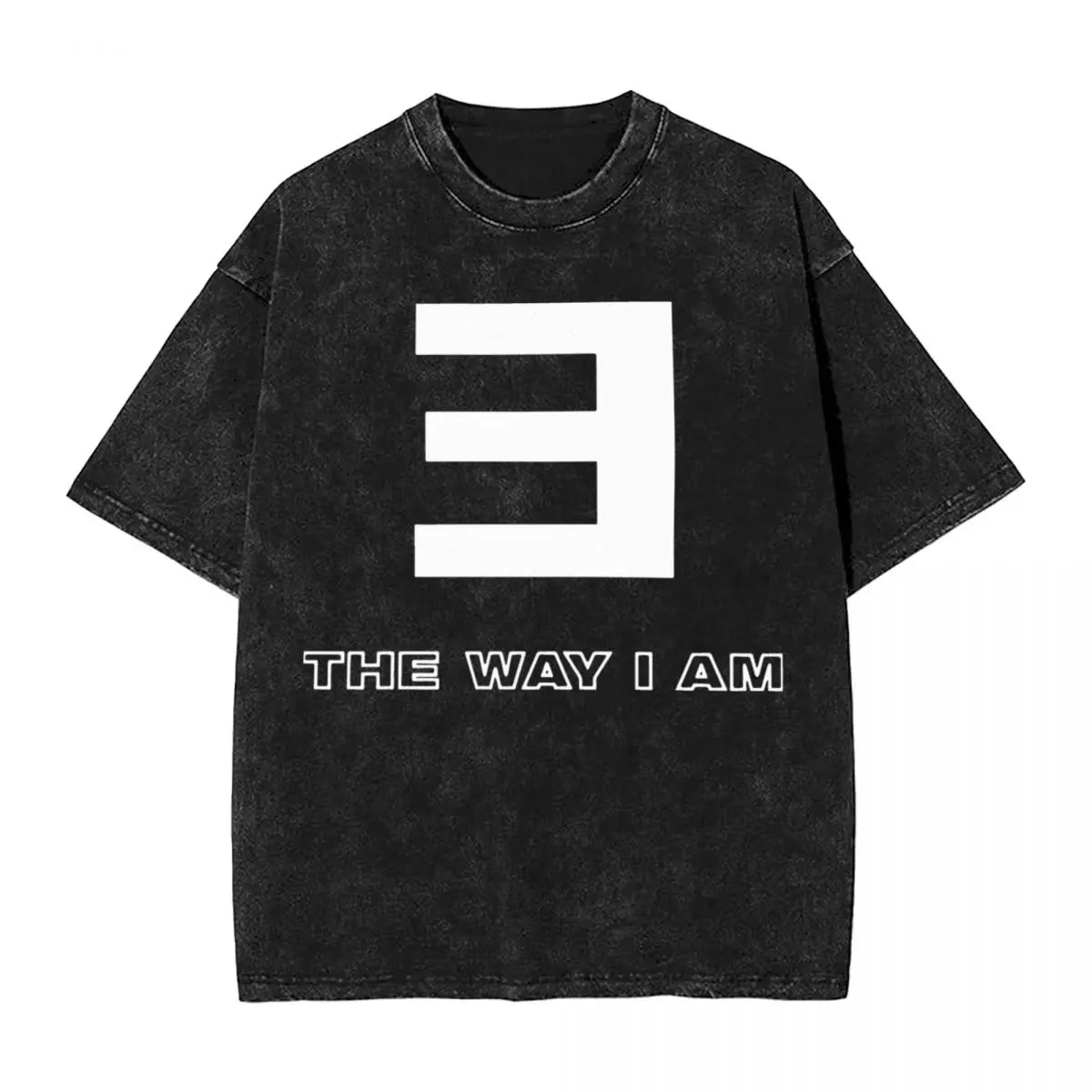 Футболка Eminem Merch The Way I Am Washed мужская повседневная футболка в уличном стиле летняя