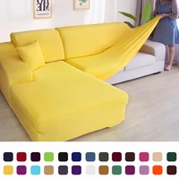 solid corner sofa cover elastic sofa skin l shaped sofa armchair solid color tight wrap all inclusive sofa cushion sofa cover