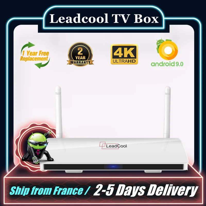 

Leadcool Android TV Box 4K HDR Amlogic S905W Quad Core Media Player 2.4Ghz Wifi 1080P Android 9.0 Leadcool Smart TV Set Top Box