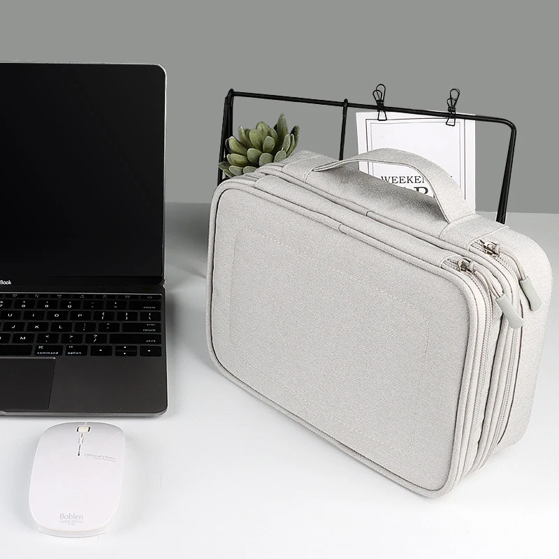 

Travel Digital Accessories Usb Cable Storage Bag Electronic Organizer Bag Gadget Pouch Ipad Earphone Charger Double Layer Case