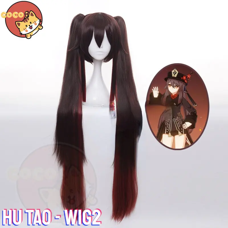 

Кокосовый парик для косплея Ху Тао из игры «Genshin»