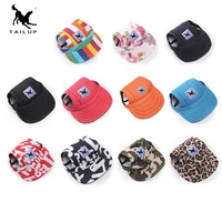 summer dog cap with ear holes for small dogs canvas cap dog baseball beach visor hat outdoor cap headdress accessories dog caps