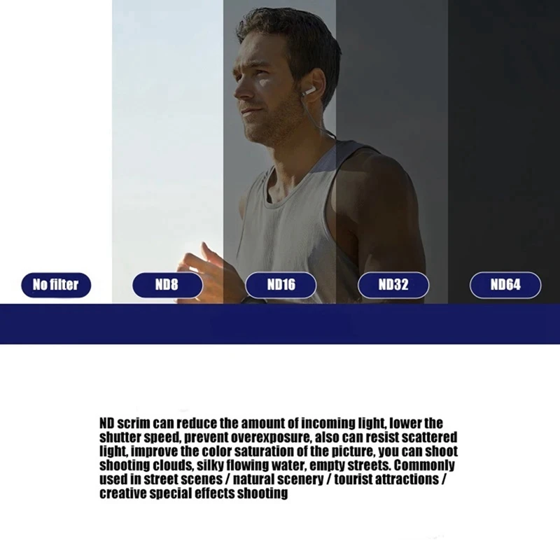 Фильтры для объектива Insta360 Go 2/3 ND8 ND16 ND32 ND64 Фильтр нейтральной плотности