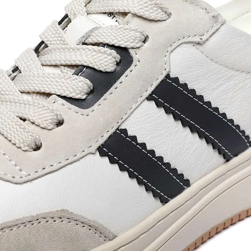 Men sport Running Shoes Casual Train Shoes Genuine Leather Sneakers Shoes Tennies shoes zapatillas Leisure skate shoes