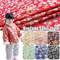 10075cm japanese style imitation satin brocade fabricfor sewing kids clothes tang suit cheongsam bag diy needlework material