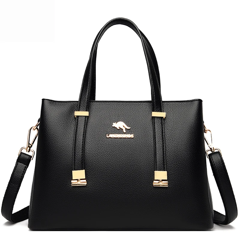 

Hot Large Capacity Soft Leather Crossbody Bags for Women 2021 New Luxury Handbags Women Bags Designer Female Simple Shoulder Bag