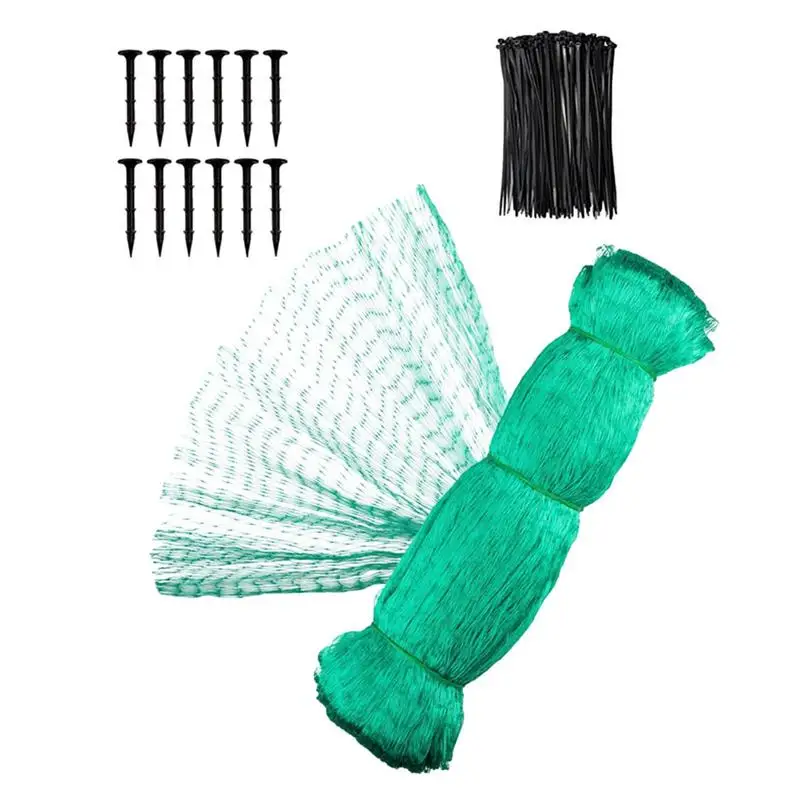 

Garden Netting Fine Mesh Pond Netting Fruit Tree Netting for Vegetables Flowers Bird Garden Protection from Animals with Nails