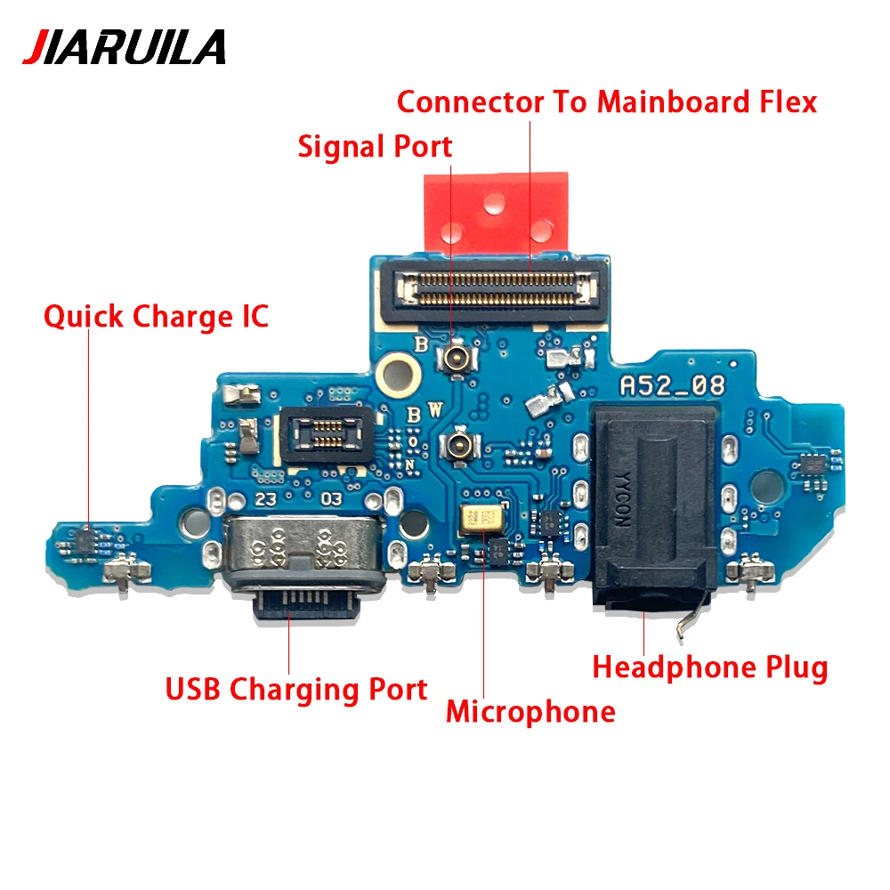 Для Samsung A13 A23 A33 A53 A52 A72 A14 A24 A34 A54 4G Стандартный USB-порт для зарядки док-станция