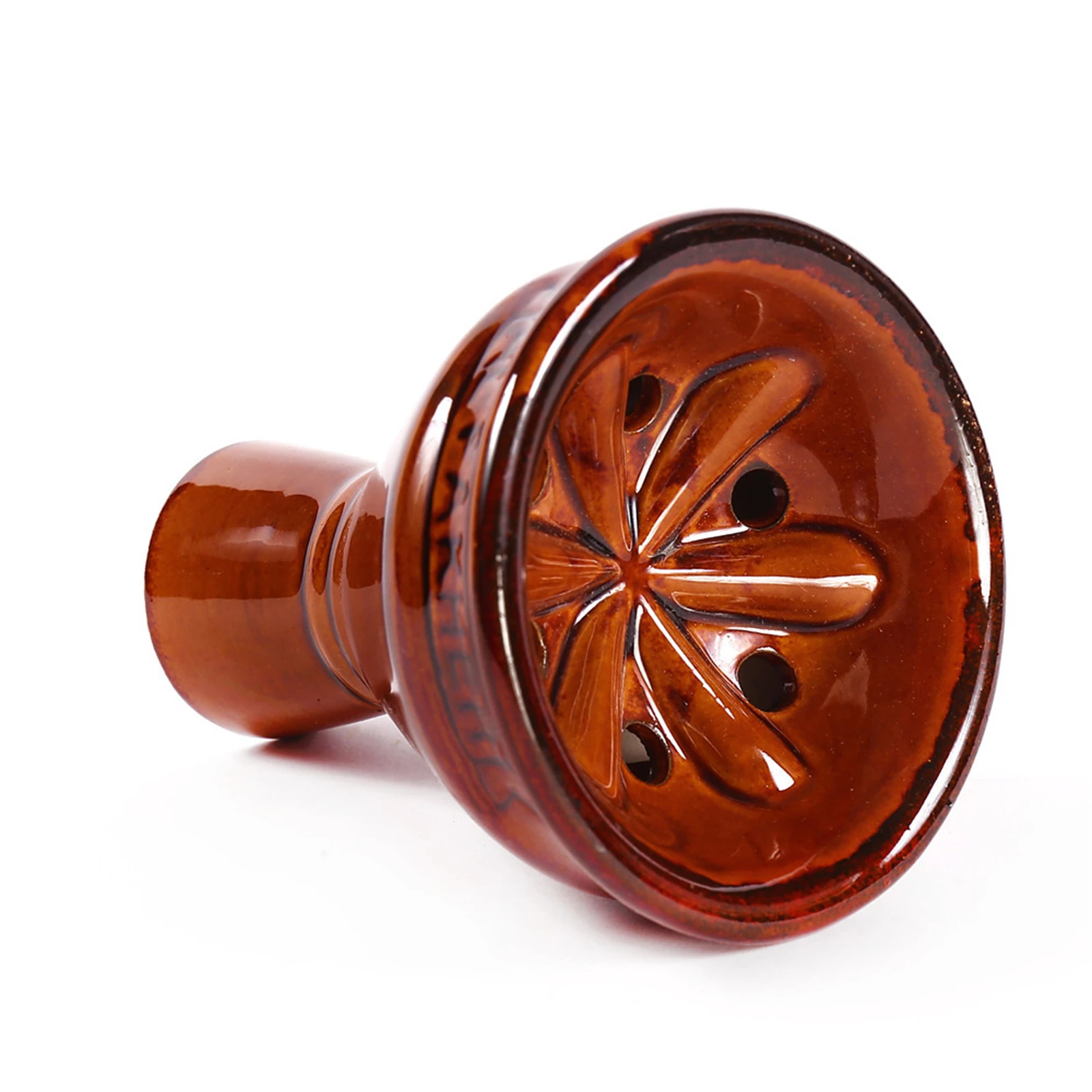 

Hookah ceramic bowl with 6 holes Shisha Narghile Tobacco Replacement Bowl