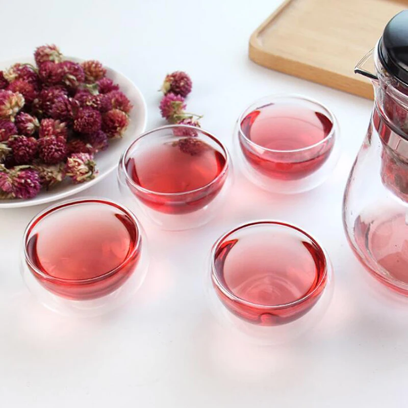 Термостойкое прозрачное двухслойное стекло 50 мл