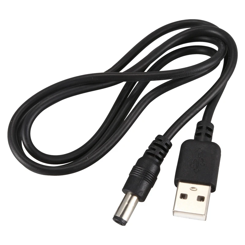 

4х USB-кабель 5,5 мм/2,1 мм 5 В DC, кабель питания (черный, 75 см)