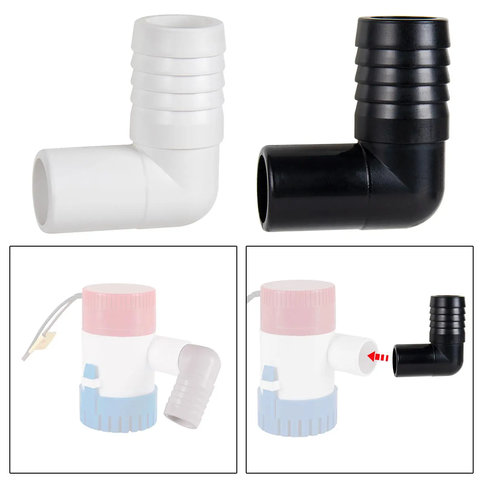 90 ° Сливной соединитель выпускной Вращающийся профессиональный нижний насос