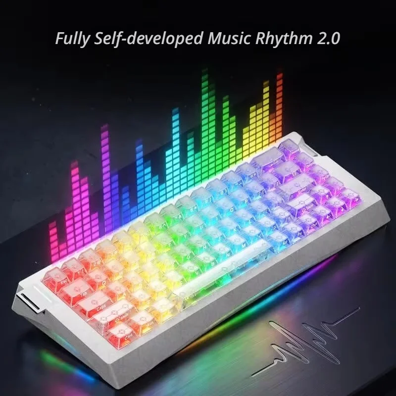 Игровая клавиатура AJAZZ AK680 V3, 68 клавиш, проводная, с магнитными переключателями из углеродного волокна, отклик 0.001мс, частота опроса 8000 Гц, быстрое сканирование 192K, ARGB-подсветка (art.: 3920db9890bcd) - 3920db9890bcd