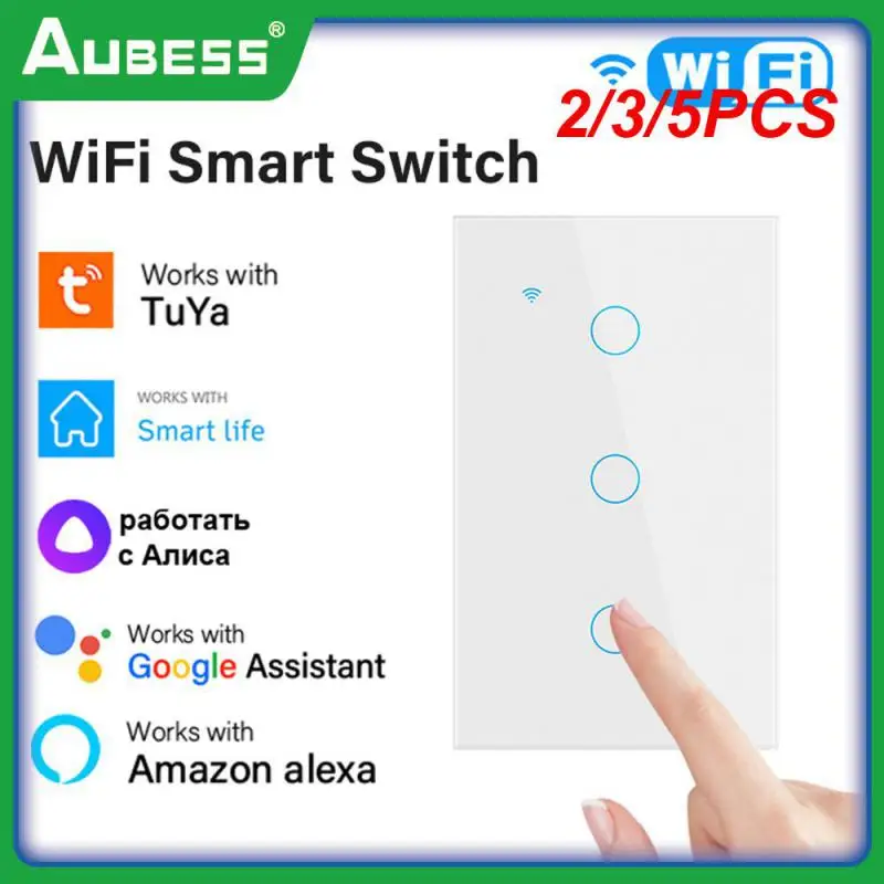 

2/3/5PCS Easy Setting Up Voice Control Touch Switch Smart Home Light Wall Button Three Control Methods