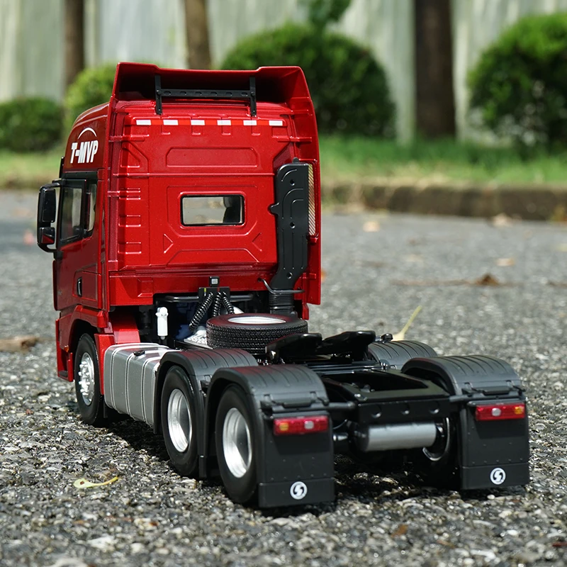 Die-cast 1:24 Scale Shaanxi Automobile Delong X5000 T-MVP X6000 Tractor Simulation Alloy Heavy Truck Tractor Model Collection images - 6