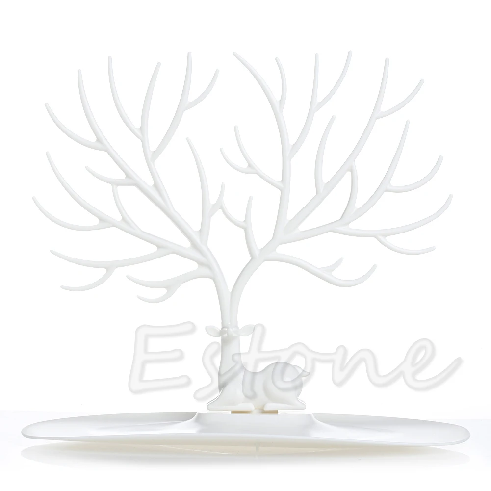 

Display Jewelry Tree Deer Stand Holder Rack Show Earring Necklace Ring Retro