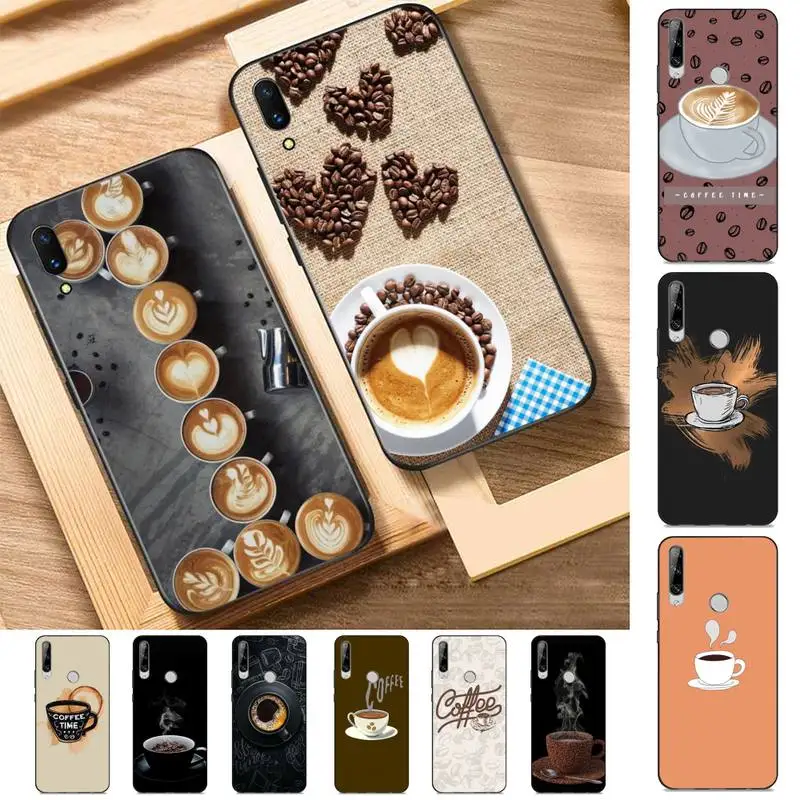 

Coffee Cup Phone Case for Huawei Y 6 9 7 5 8s prime 2019 2018 enjoy 7 plus