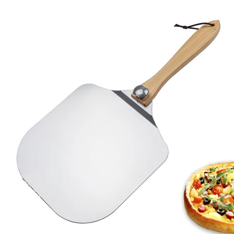 

Выпечка инструменты складная алюминиевая пицца лопата с деревянной ручкой переносная лопатка для пиццы большая новая лопатка для торта и п...