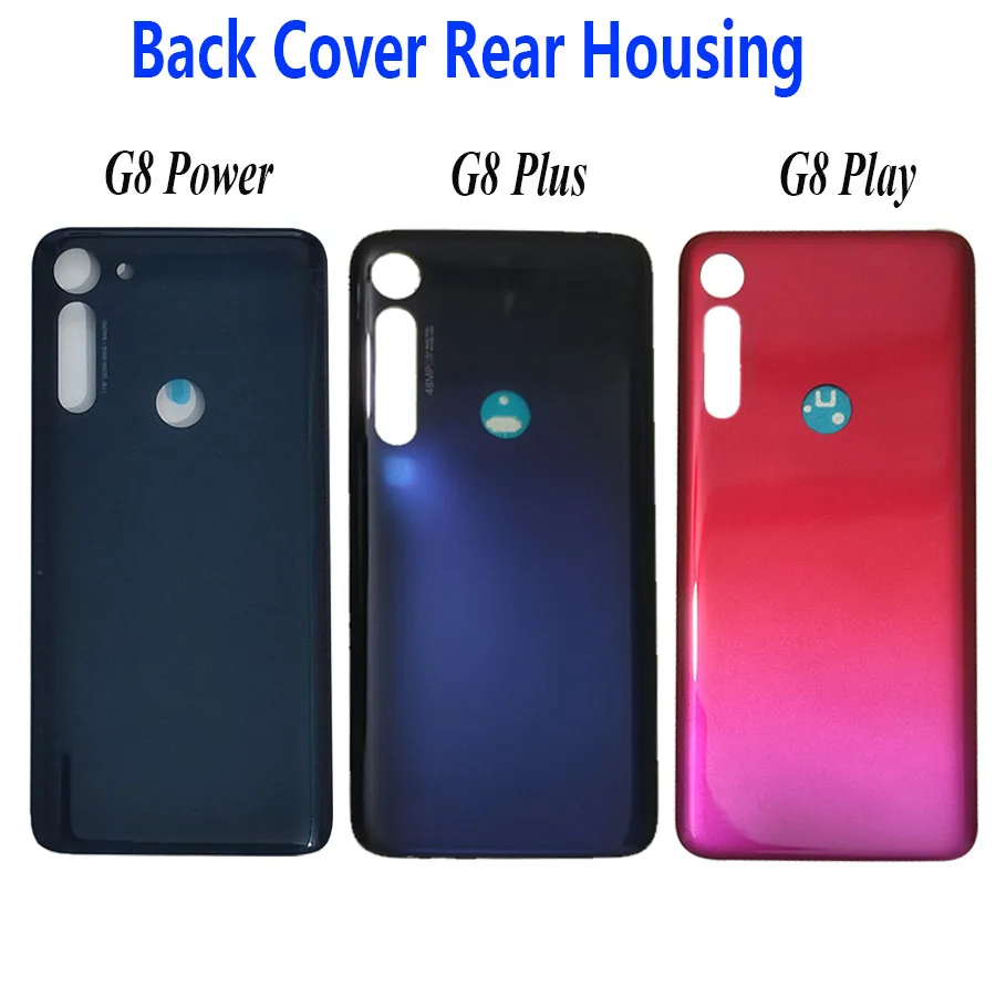 

For Moto G8 Power Back Battery Cover Rear Door Panel Replacement Part For Motorola G8 Play XT2015 G8 Plus XT2019 Battery Cover