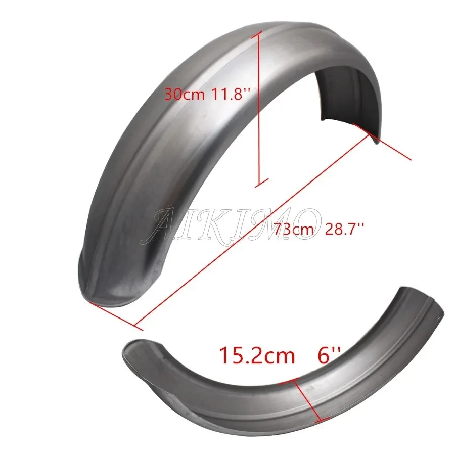 

Стальное Ребристое заднее крыло для мотоцикла 5/6 дюймов, необработанный скрученный край, подходит для Harley Chopper Bobber Custom, жесткое, универсальное