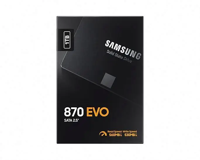 Твердотельный накопитель для SAMSUNG MZ-77E1T0B/CN 1 ТБ 870 EVO SATA 2 5 дюйма SSD V-NAND 3 бит MLC DDR4 SDRAM