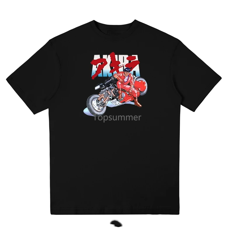 

T Shirt Japanese Science Anime Akira Summer Fashion Tshirt Casual Graphic Motorcycle Print Male Comfortable Men Tops Tees