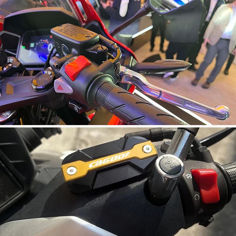 Фото Для Honda CB600F CB 600F CB600 Hornet 600 F 1998-2020: Высококачественная крышка бачка переднего тормозного жидкостного резервуара для мотоциклов №2