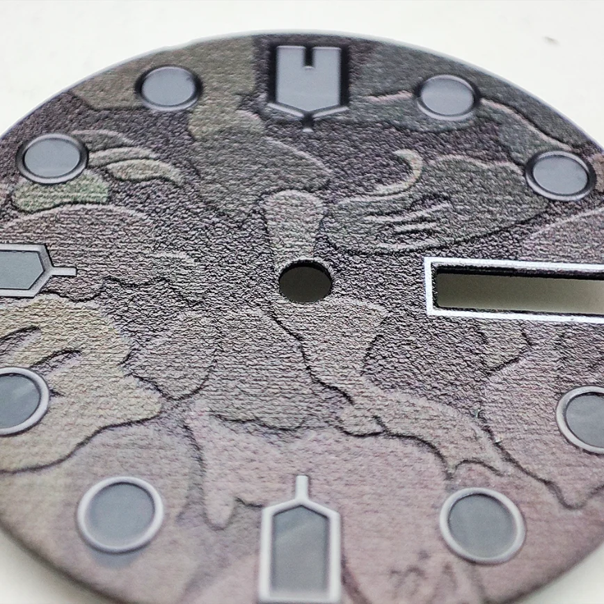 28.5MM Watch Dial Watch Accessories Black Dial for Japanese NH36/4R36 Movement Watch Accessories