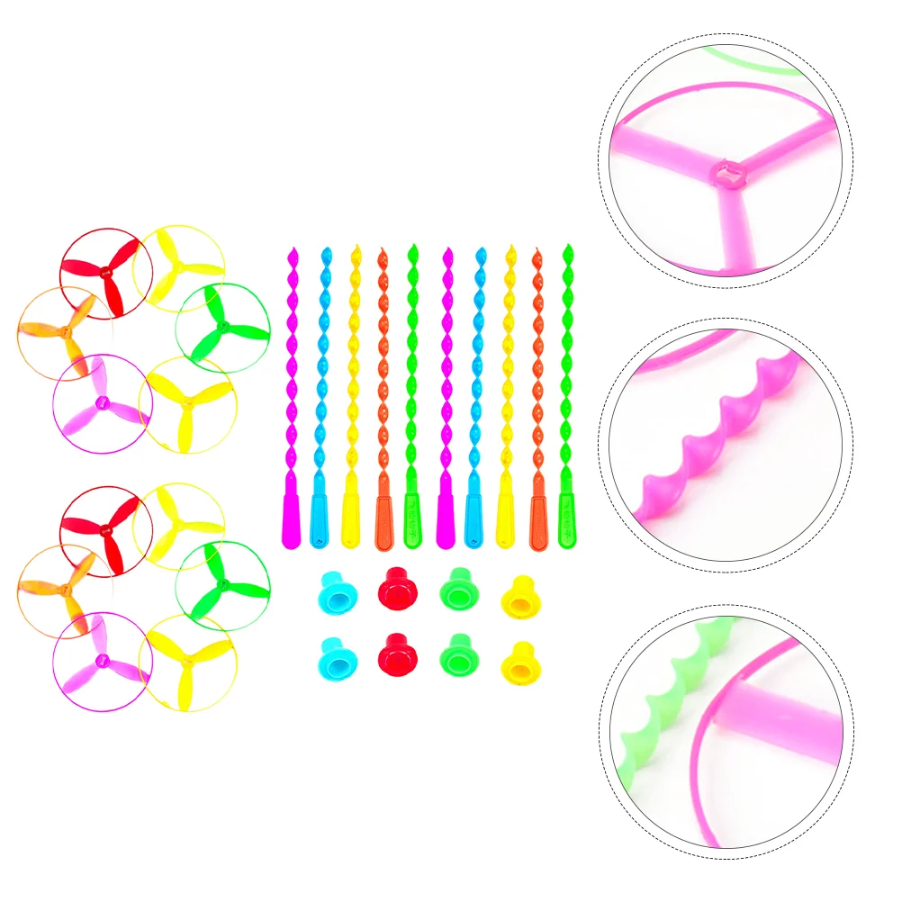 

10pcs Flying Disc Toys Kids Flying Disc Playthings String Flying Saucers