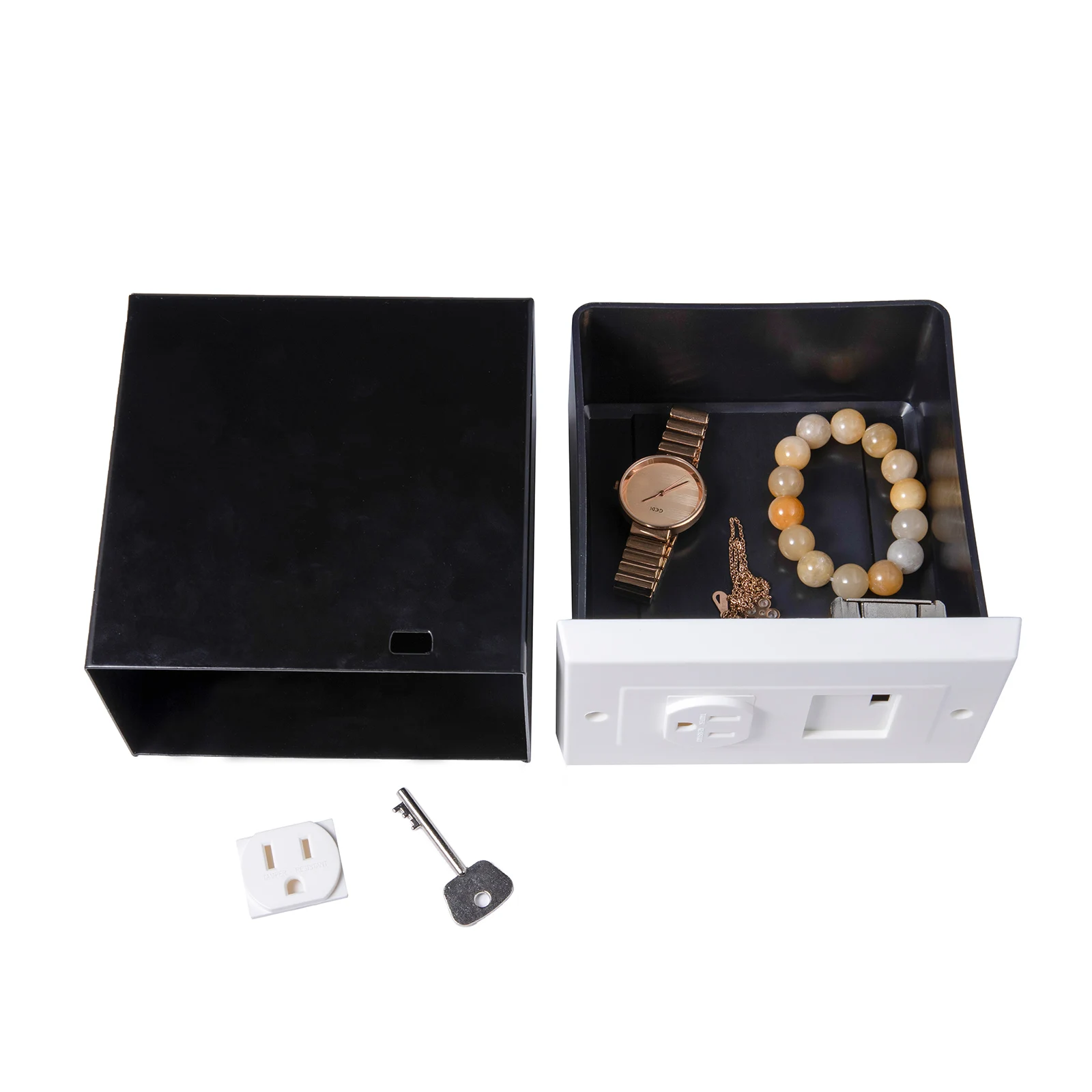 

Imitation Double US Plug American Standard Socket Wall Safe Security Secret Hidden Stash Box