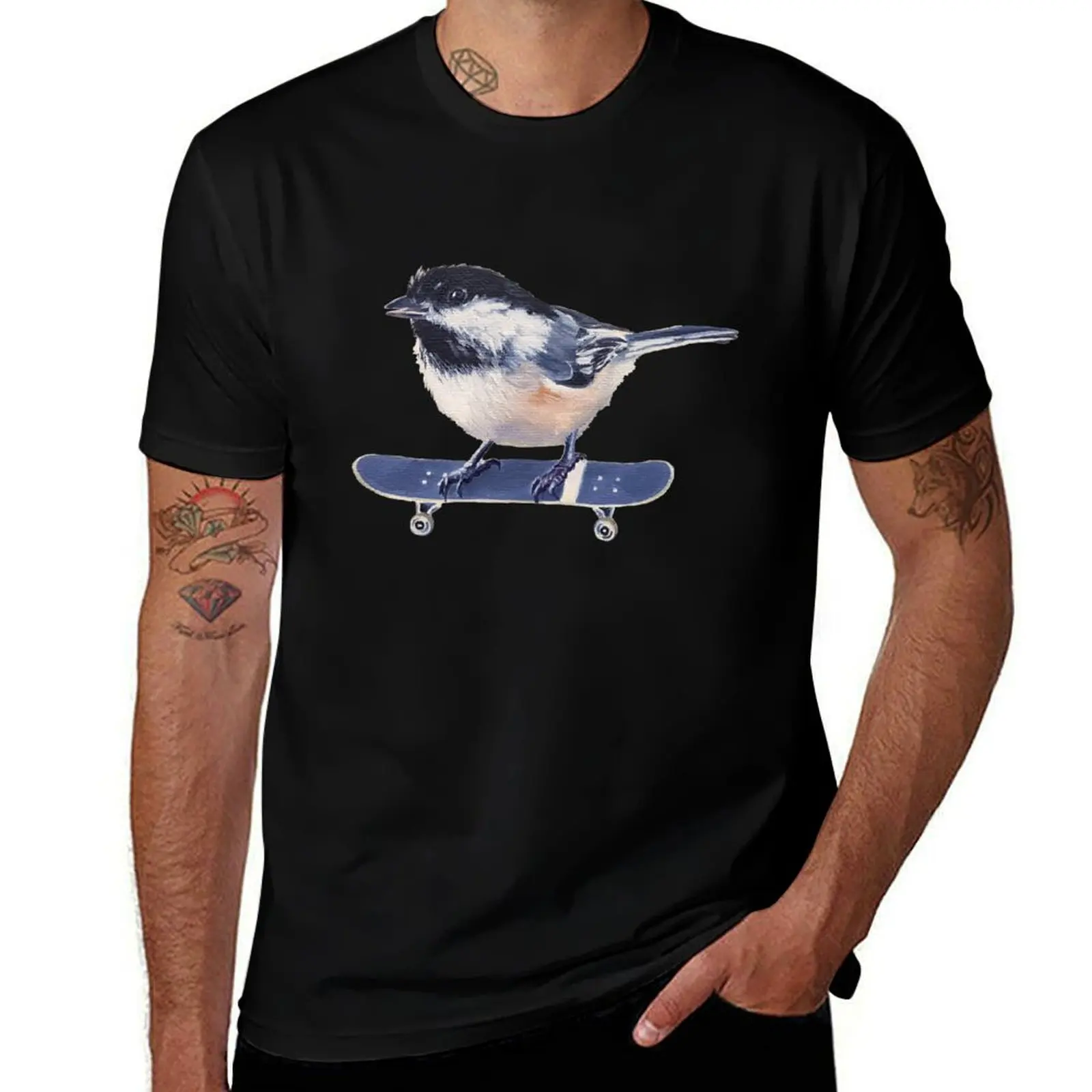 Фото t Fly man Can скейтборд Chickadee (мужчина из хлопка Почему скейт? рубашка рубашка живопись t - Когда от футболки You фон) 100% №1
