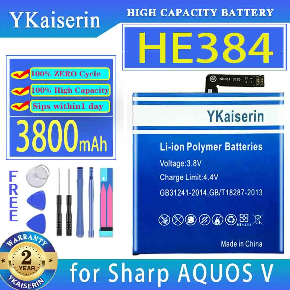 

YKaiserin Battery HE384 3800mAh for Sharp AQUOS V Bateria