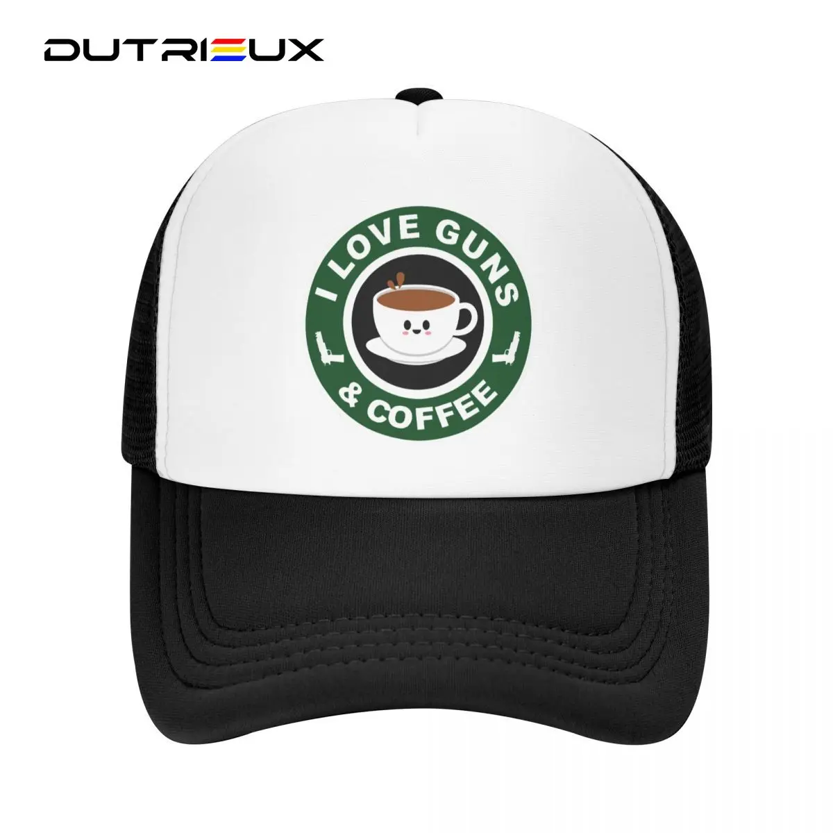 

Бейсболка dutrious с надписью «I Love Guns And Coffee»