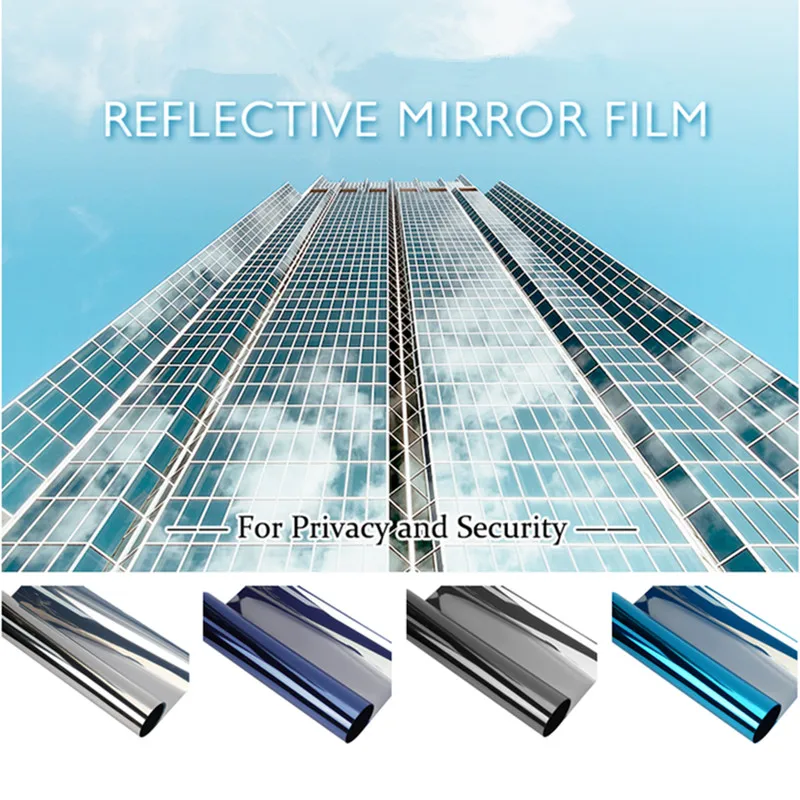 

One-way perspective glass film for windows, sunscreen stickers, anti-peeping, shading privacy, self-adhesive full-shading film