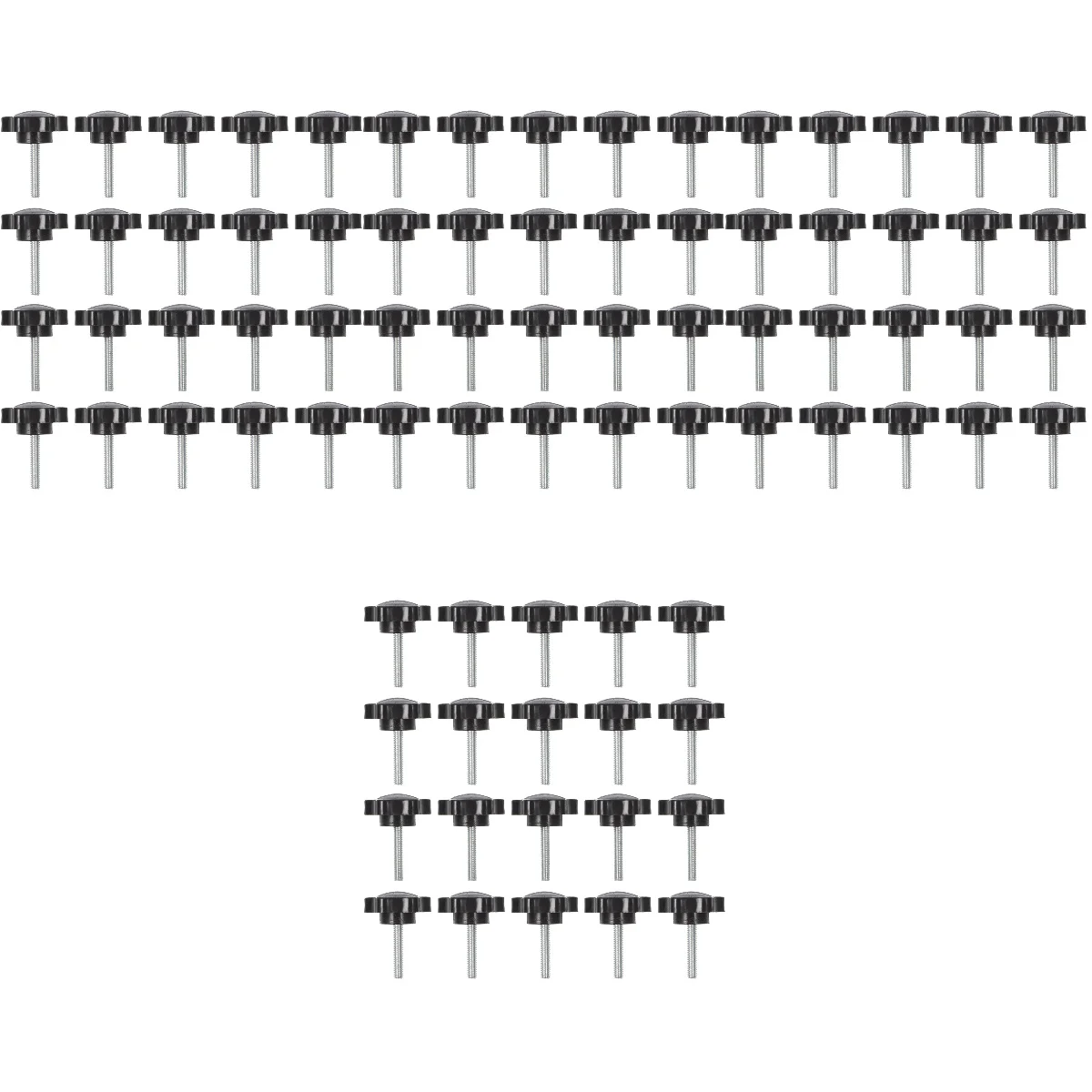 

80 pcs Clamping Handle Screw Umbrella Base Screw Knob Replacement Screw- On Clamping Knob Umbrella Stand Parts