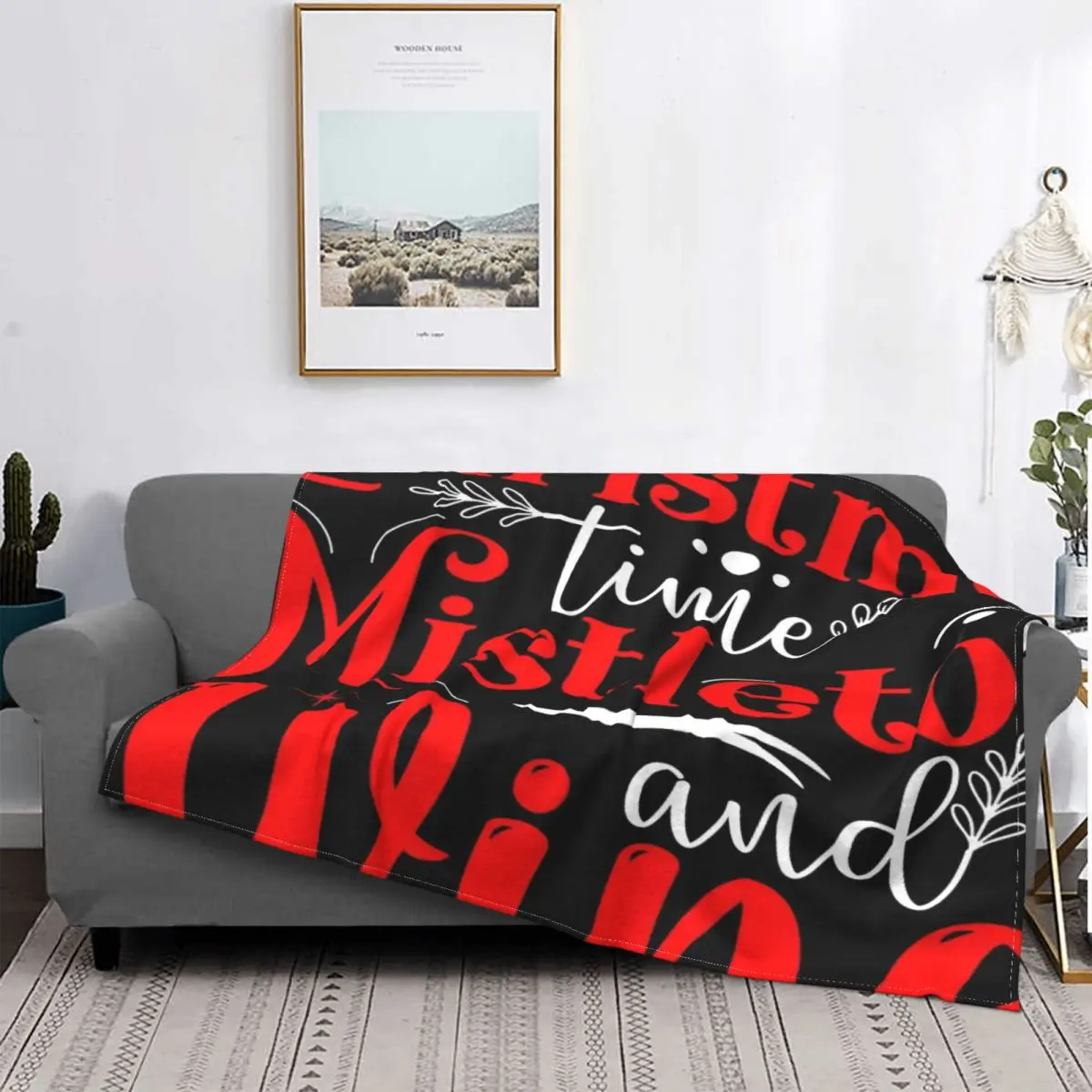 

Manta de vino de Navidad, colcha para cama