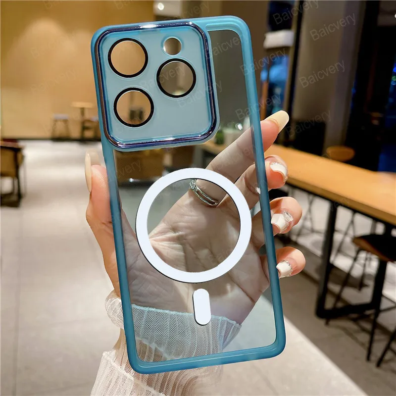 Для ITEL A70 A665L модный защитный цветной чехол из ТПУ с магнитной беспроводной