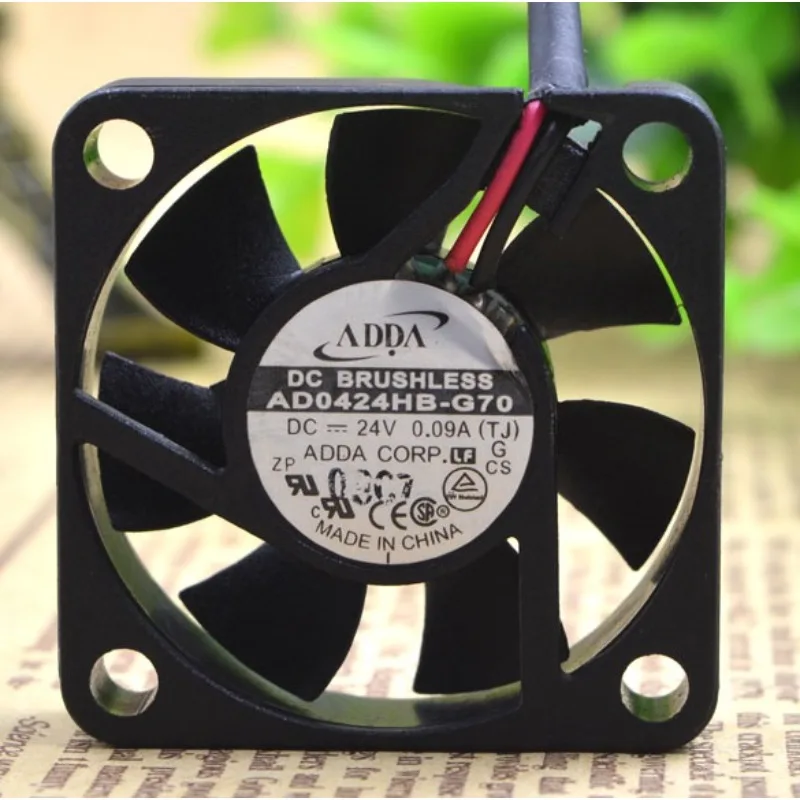 Новый вентилятор охлаждения для ADDA AD0424HB-G70 24V 0.09A 4010 4 см тонкий вентилятор охлаждения 40*40*10 мм