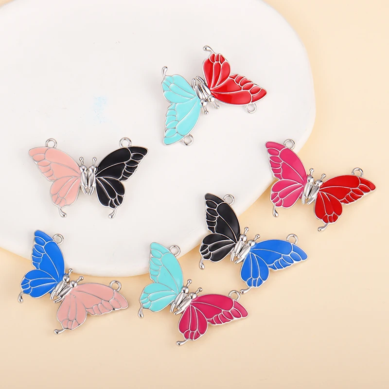 

2Pairs Fashion Magnet Attraction Couple Necklace Exquisite Butterfly Pendant Couple Bracelets Lover Friend Jewelry Charms Gifts