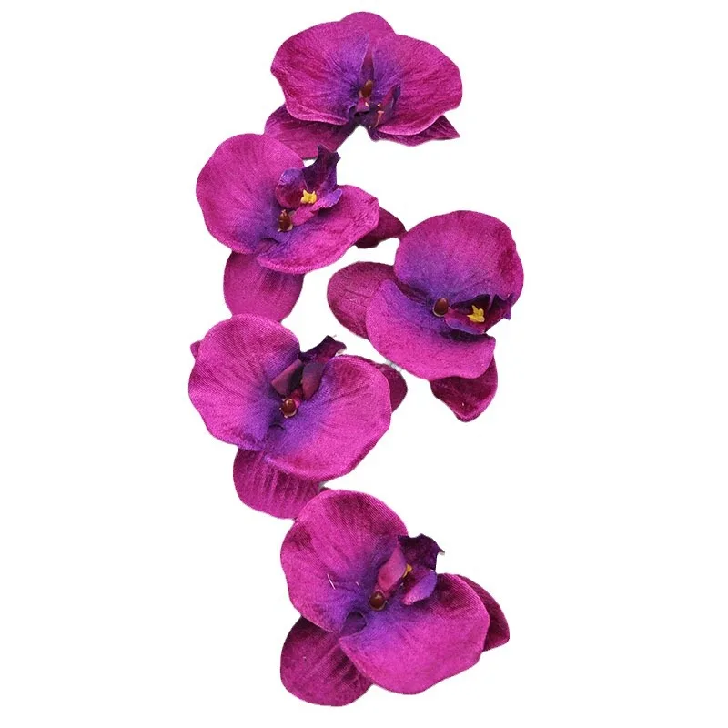 Женская заколка для волос с орхидеей разноцветная заколка-цветок из ткани