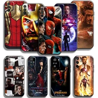 avengers iron man spiderman phone case for xiaomi redmi note 10 10s 9 9s 9t 5g 8 8t 7 pro redmi 10 9 9a 9t 9c 8 8a
