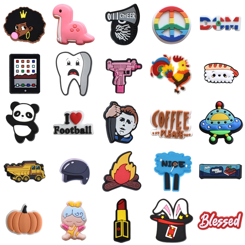 

Para Pins Packs Decorations for Crocs Girl Set Jeans Shoes Accessories Wholesale Bulk Boy Women Charm Gifts Shoe Charms Kids Men