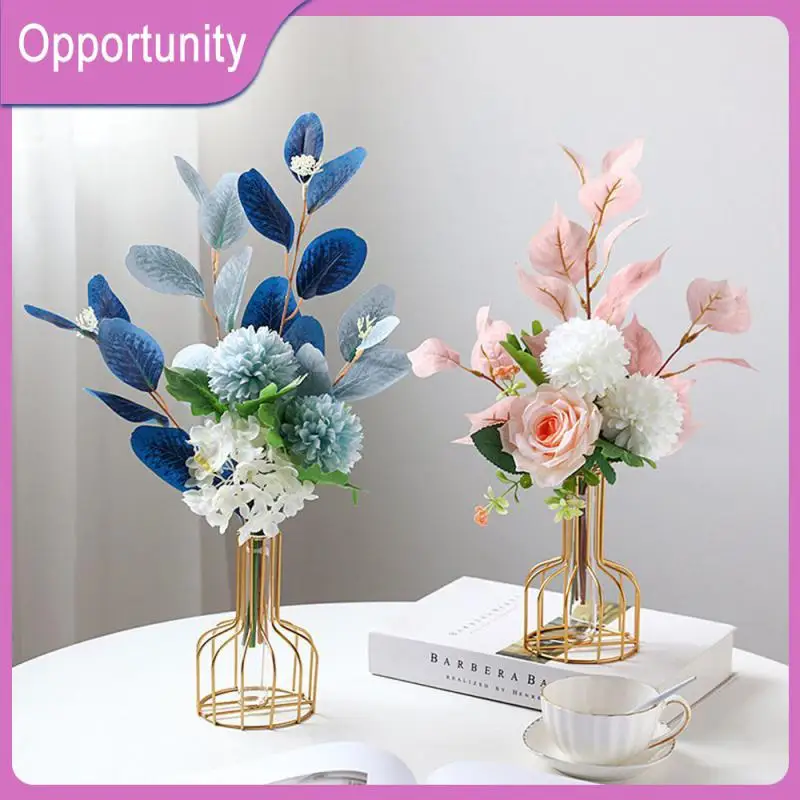 

Mouth Of The Bottle Is Round Office Decoration Small And Simple Vase Transparent Glass Tube Decorative Flowerpot Simple