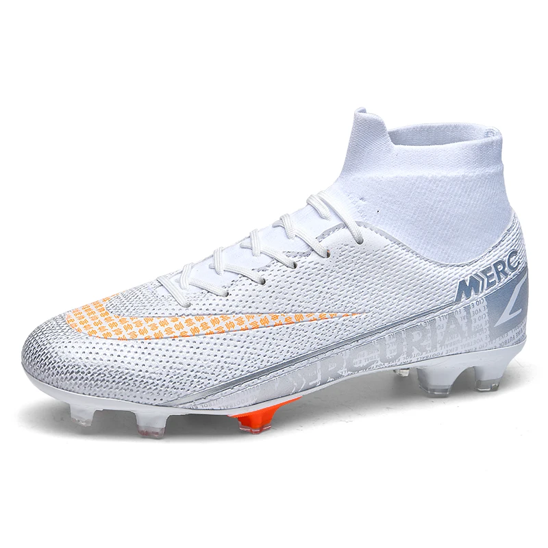 

Men Soccer Shoes TF/FG High/Low Ankle Football Boots Male Outdoor Non-slip Grass Multicolor Training Match Sneakers EUR 35-45