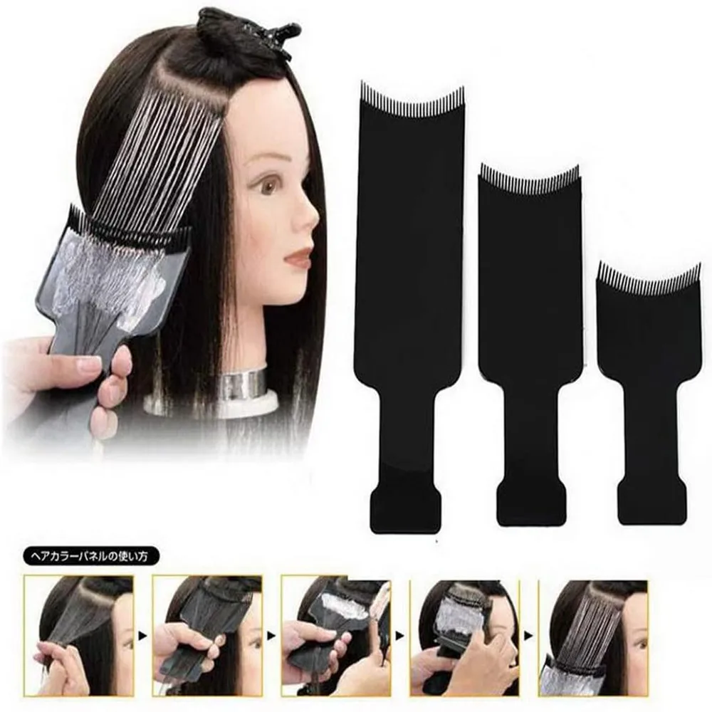 

Professional Plastic Salon Hair Coloring Board Hair Dyeing Board Hair Brush Highlighting Applicator Styling Tools Accessories