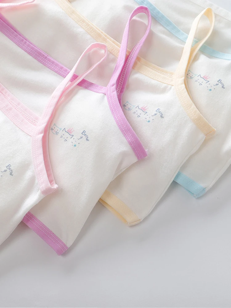 LHMOFA Тренировочные бюстгальтеры для девочек-подростков тонкое хлопковое нижнее