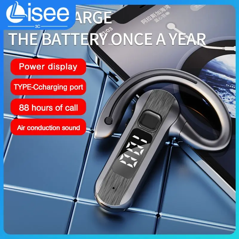 

Air Conduction Business Earphone Type-c Charging With Mic Sports Headset Multifunctional Wireless Headphone For Xiaomi Huawei