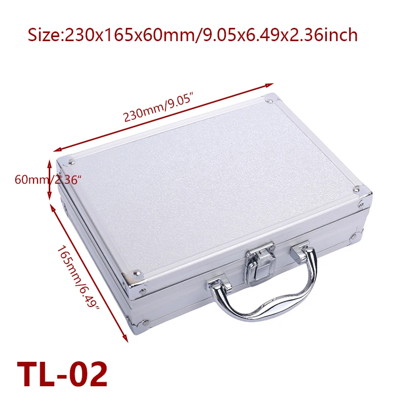 

Алюминиевый Чехол Для Инструментов, Портативный Серебристый Металлический Защитный Чехол Для Оборудования С Ручками Для Хранения