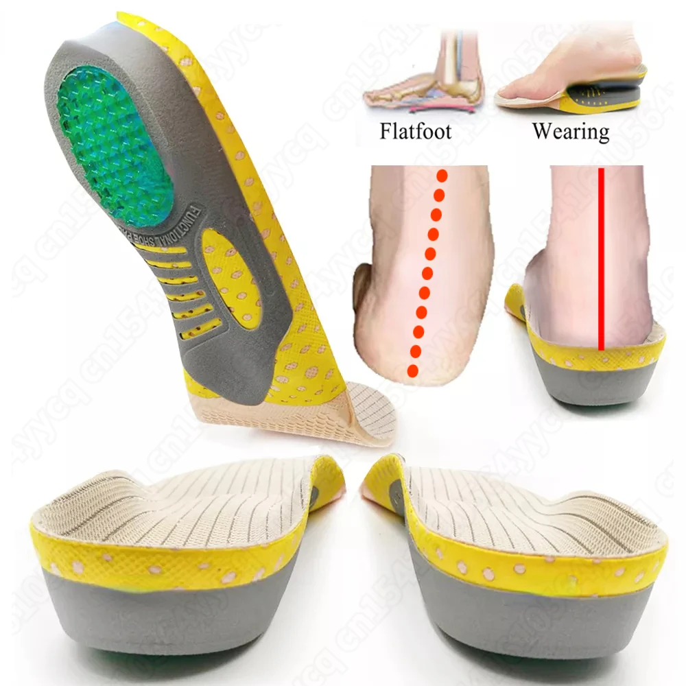

EVA Orthopedic Insoles Orthotics flat foot Health Sole Pad for Shoes insert Arch Support pad for plantar fasciitis Feet Care